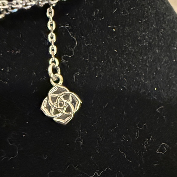 Kendra Scott Silver Elisa Locket Necklace with Five Colors - Picture 3 of 6